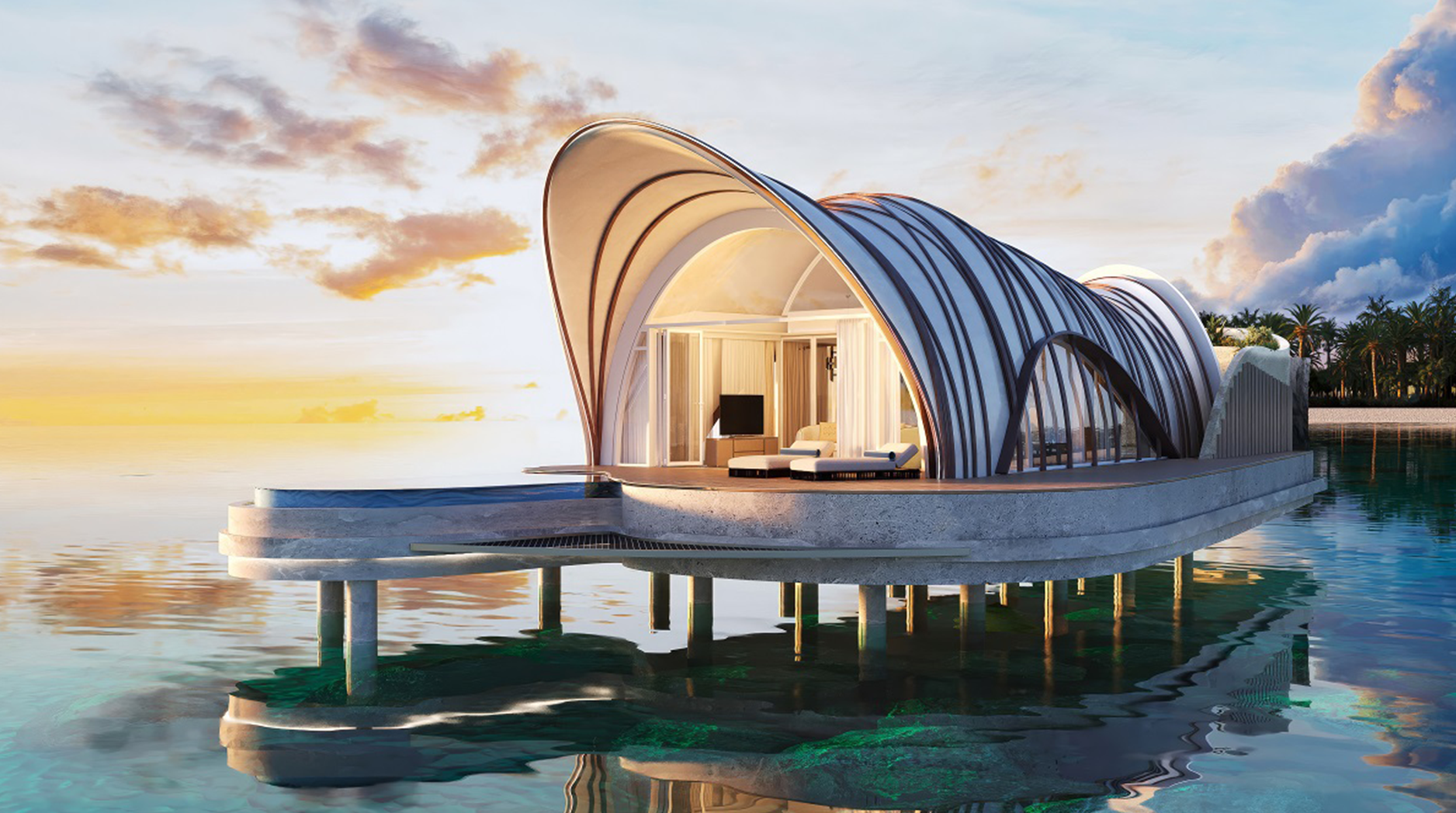 maldives modern watervilla
